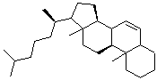 CAS 登录号：28338-70-7， (9S,14S)-10,13-二甲基-17-[(2R)-6-甲基庚烷-2-基]-2,3,4,5,8,9,11,12,14,15,16,17-十二氢-1H-环戊二烯并[a]菲
