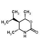 CAS 登录号：283594-71-8， (4R,5R,6S)-5-异丙基-4,6-二甲基-1,3-恶嗪烷-2-酮