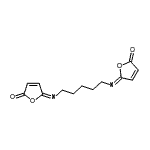 CAS 登录号：28537-77-1， (5E,5'Z)-5,5'-(1,5-戊烷二基二次氮基)二(2(5H)-呋喃酮)