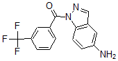 CAS 登录号:28616-30-0, 1-(alpha,alpha,alpha-三氟间甲苯甲酰)-1H-吲唑-5-胺
