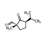 CAS 登录号：286458-59-1， (1R,3R)-3-异丙基-1-甲基-2-氧代环戊烷甲醛