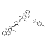 CAS 登录号：287182-34-7， 2-[(E)-2-{(3E)-2-氯-3-[(2Z)-2-(1,1,3-三甲基-1,3-二氢-2H-苯并[E]吲哚-2-亚基)亚乙基]-1-环戊烯-1-基}乙烯基]-1,1,3-三甲基-1H-苯并[E]吲哚鎓4-甲基苯磺酸酯