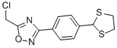 CAS 登录号：287197-10-8， 5-(氯甲基)-3-[4-(1,3-二噻戊环-2-基)苯基]-1,2,4-恶二唑