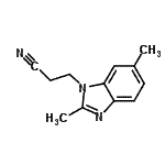 CAS 登录号：28739-48-2， 3-(2,6-二甲基-1H-苯并咪唑-1-基)丙腈