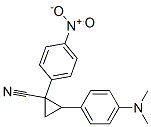 CAS 登录号：28752-34-3， 2-[4-(二甲基氨基)苯基]-1-(4-硝基苯基)-1-环丙烷甲腈