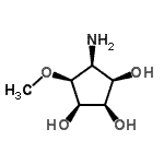 CAS 登录号：288088-61-9， (1R,2R,3R,4S,5S)-4-氨基-5-甲氧基-1,2,3-环戊烷三醇