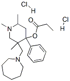CAS 登录号：28867-22-3， [5-(氮杂环庚-1-基甲基)-1,2,5-三甲基-4-苯基-4-哌啶基]丙酸酯二盐酸盐