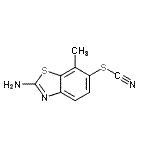 CAS 登录号：288841-34-9， 2-氨基-7-甲基-1,3-苯并噻唑-6-基硫氰酸酯