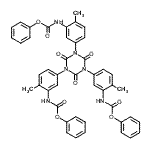 CAS 登录号：28888-79-1， 三苯基[(2,4,6-三氧代-1,3,5-三嗪烷-1,3,5-三基)三(6-甲基-3,1-亚苯基)]三氨基甲酸酯