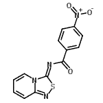 CAS 登录号：28912-76-7， 4-硝基-N-[(3Z)-[1,2,4]噻二唑并[4,3-a]吡啶-3-亚基]苯甲酰胺