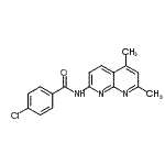 CAS 登录号：289631-43-2， 4-氯-N-(5,7-二甲基-1,8-萘啶-2-基)苯甲酰胺