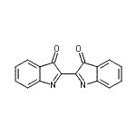 CAS 登录号：2903-89-1， 3H,3'H-2,2'-联吲哚-3,3'-二酮