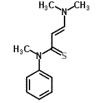 CAS 登录号：290310-42-8， (2E)-3-(二甲基氨基)-N-甲基-N-苯基-2-丙烯硫代酰胺
