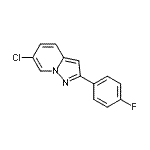 CAS 登录号：291744-01-9， 6-氯-2-(4-氟苯基)吡唑并[1,5-a]吡啶