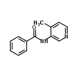 CAS 登录号：2922-05-6， N-(4-甲基-3-吡啶基)苯甲酰胺