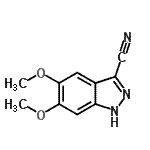 CAS 登录号：29281-09-2， 5,6-二甲氧基-1H-吲唑-3-甲腈