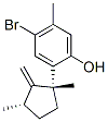 CAS#: 29424-17-7， 4-Bromo-2-[(1R,3S)-1,3-Dimethyl-2-Methylenecyclopentyl]-5-Methylphenol