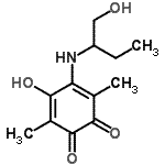 CAS 登录号：29441-85-8， 4-羟基-5-[(1-羟基-2-丁烷基)氨基]-3,6-二甲基-1,2-苯醌