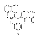 CAS#: 296267-26-0， N-{1-(2,4-Dichlorophenyl)-2-[(2,6-Dimethylphenyl)Amino]-2-Oxoethyl}-N-Ethyl-2-Hydroxybenzamide
