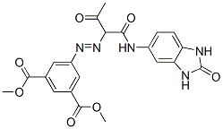 CAS 登录号：29920-31-8， 5-[[1-[[(2,3-二氢-2-氧代-1H-苯并咪唑-5-基)氨基]羰基]-2-氧代丙基]偶氮对苯二甲酸二甲酯