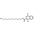 CAS#: 29978-16-3， 4-Bromo-N-Dodecyl-1-Hydroxy-2-Naphthamide