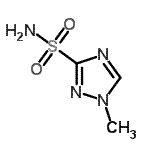 CAS 登录号：29982-50-1， 1-甲基-1H-1,2,4-三唑-3-磺酰胺