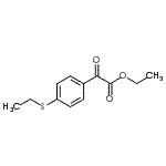 结构式 CAS# 300355-73-1, 乙基[4-(乙硫基)苯基](氧代)乙酸酯