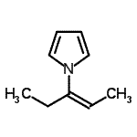CAS 登录号：300660-46-2， 1-[(2Z)-2-戊烯-3-基]-1H-吡咯