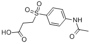 结构式 CAS# 300670-60-4, 3-(4-乙酰氨基苯基)磺酰基丙酸