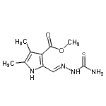 CAS#: 300733-18-0， Methyl 2-[(E)-(Carbamothioylhydrazono)Methyl]-4,5-Dimethyl-1H-Pyrrole-3-Carboxylate