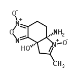 CAS 登录号：302776-79-0， (5aR,8aR)-5a-氨基-7-甲基-4,5,5a,8-四氢-8aH-[1,2,5]恶二唑并[3,4-e]吲哚-8a-醇 3,6-二氧化物
