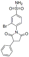 CAS 登录号：30279-46-0， 3-溴-4-(2,5-二氧代-3-苯基吡咯烷-1-基)苯磺酰胺