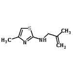 CAS 登录号：302967-79-9， 4-甲基-N-(2-甲基-2-丙烯-1-基)-1,3-噻唑-2-胺