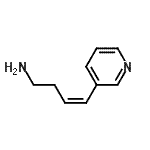 CAS 登录号：303104-02-1， (3Z)-4-(3-吡啶基)-3-丁烯-1-胺