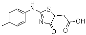 CAS#: 303120-90-3， {2-[(4-Methylphenyl)Amino]-4-Oxo-4,5-Dihydro-1,3-Thiazol-5-Yl}Acetic Acid