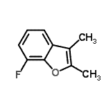 CAS 登录号：30336-70-0， 7-氟-2,3-二甲基-1-苯并呋喃