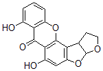CAS 登录号：30517-66-9， (-)-1,2,3a,12c-四氢-6,8-二羟基-7H-呋喃并(3',2':4,5)呋喃并(2,3-c)氧杂蒽-7-酮