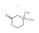 CAS 登录号：3053-29-0， 4,4-二甲基吗啉-4-鎓-2-酮氯化物
