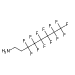 结构式 CAS# 30556-86-6, 3,3,4,4,5,5,6,6,7,7,8,8,8-十三氟-1-辛烷胺