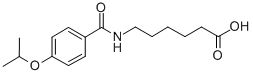 结构式 CAS# 305858-63-3, 6-[[4-(1-甲基乙氧基)苯甲酰基]氨基]-己酸