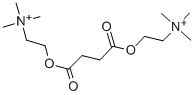 CAS 登录号：306-40-1， 2,2'-[(1,4-二氧代-1,4-丁烷二基)二(氧基)]二[N,N,N-三甲基-乙铵]