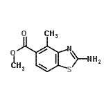 CAS 登录号：306276-71-1， 甲基2-氨基-4-甲基-1,3-苯并噻唑-5-羧酸酯