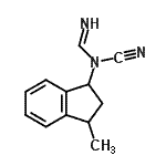 CAS#: 306284-66-2， N-Cyano-N-(3-methyl-2,3-dihydro-1H-inden-1-yl)imidoformamide