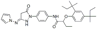 CAS 登录号：30707-78-9， 2-[2,4-二(1,1-二甲基丙基)苯氧基]-N-[4-(4,5-二氢-5-氧代-3-吡咯里嗪-1H-吡唑-1-基)苯基]丁酰胺