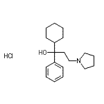 CAS#: 30953-82-3， 1-Cyclohexyl-1-Phenyl-3-(1-Pyrrolidinyl)-1-Propanol Hydrochloride (1:1)