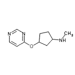 CAS 登录号：310880-96-7， N-甲基-3-(4-嘧啶基氧基)环戊烷胺
