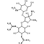 CAS 登录号：31104-95-7， 2,2'-[4-({3-C-(氨基甲基)-5-脱氧-2-O-[2-脱氧-2-(甲基氨基)己糖吡喃糖苷]呋喃戊糖基}氧基)-2,5,6-三羟基-1,3-环己烷二基]二胍