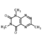 CAS 登录号：31114-38-2， 3,6,8-三甲基嘧啶并[5,4-e][1,2,4]三嗪-5,7(6H,8H)-二酮