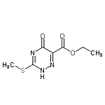 CAS 登录号：31143-85-8， 乙基3-(甲硫基)-5-氧代-2,5-二氢-1,2,4-三嗪-6-羧酸酯
