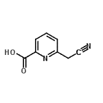 CAS 登录号：312325-75-0， 6-(氰基甲基)-2-吡啶羧酸